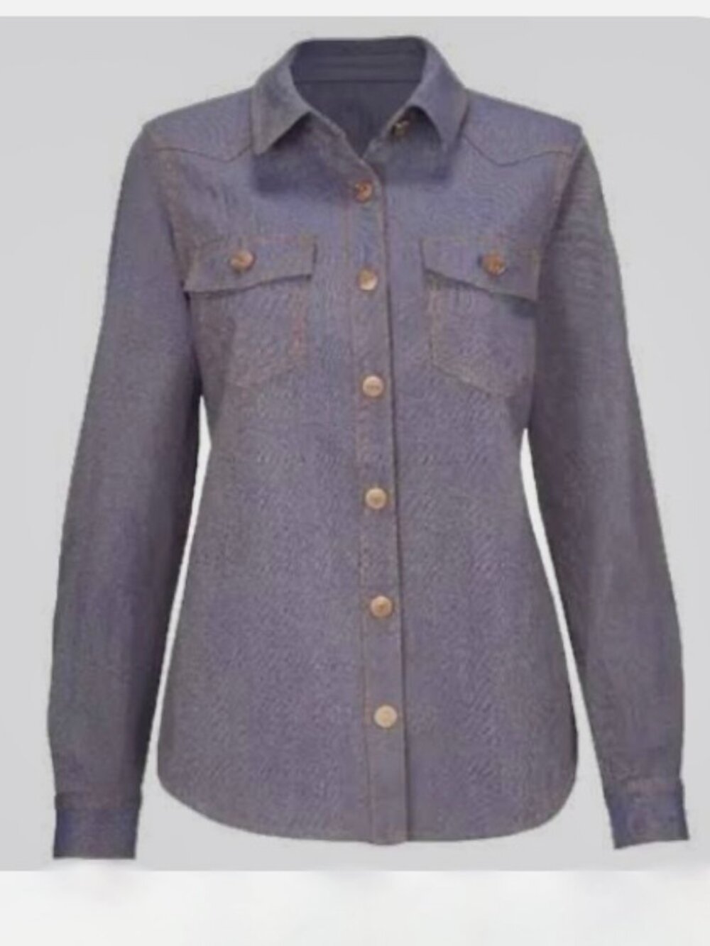 Cabi Workshop Denim Button-Down Top